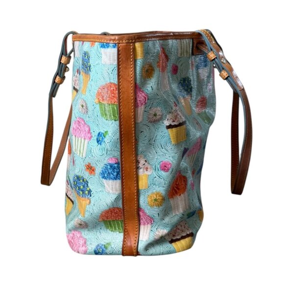 Dooney & Bourke Cupcakes Tote Blue - Picture 2 of 12
